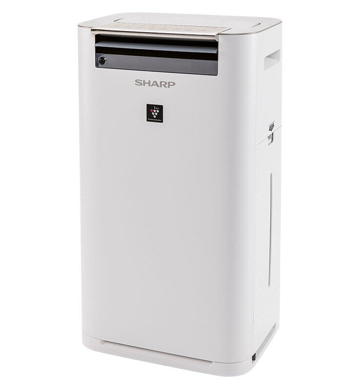Der Luftreiniger «KC-G60EUW» verspricht eine saubere Luft, die frei von einer Vielzahl an Schadstoffen ist, durch positive und negative Ionisierung sowie Filtration. Sharp.